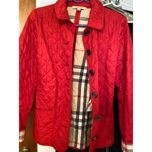 Reposhing. Red Burberry jacket